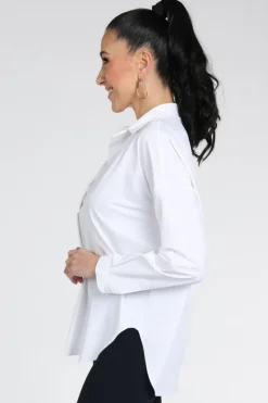 Penn & Ink Magda Blouse lange mouw Wit