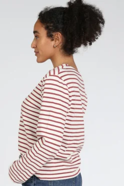 Penn & Ink S26F1806 Sweater Donker rood