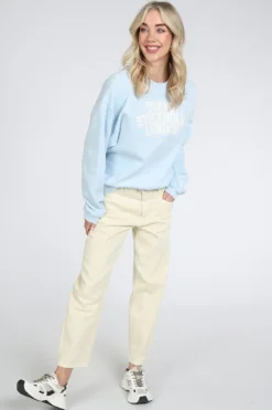 Penn & Ink S26F1827 Sweater Licht blauw