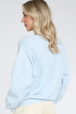 Penn & Ink S26F1827 Sweater Licht blauw