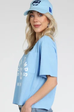 Penn & Ink S26F1839 T-shirt korte mouw Licht blauw