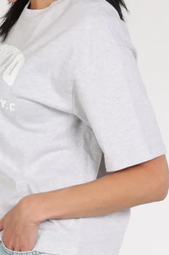 Penn & Ink S26F1812 T-shirt korte mouw Licht grijs