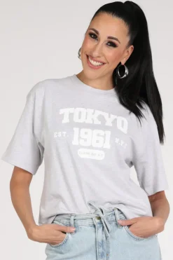 Penn & Ink S26F1812 T-shirt korte mouw Licht grijs