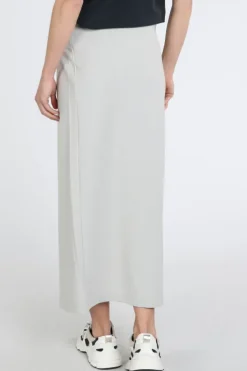 Penn & Ink S26T1247 Rok recht lang Licht grijs
