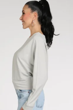 Penn & Ink S26T1248 Sweater Licht grijs