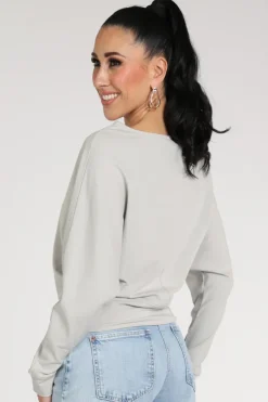 Penn & Ink S26T1248 Sweater Licht grijs