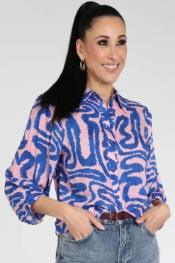 Pom Amsterdam SP9648 Blouse lange mouw Licht roze