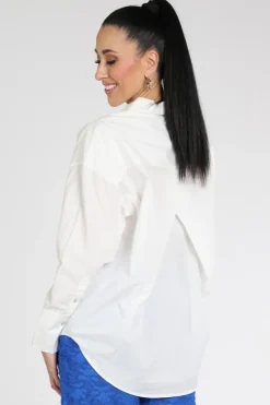 Pom Amsterdam SP9547 Blouse lange mouw Wit