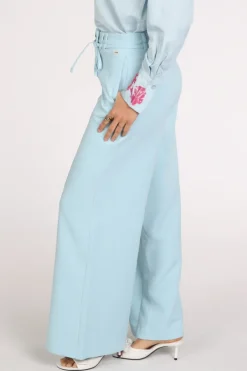 Pom Amsterdam SP9516 Broek Licht blauw