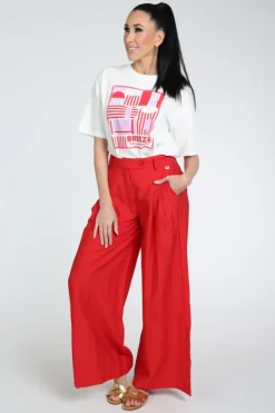 Pom Amsterdam SP9592 Broek Rood