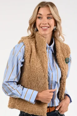 Pom Amsterdam SP9015 Gilet Camel