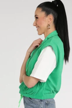Pom Amsterdam SP9573 Gilet Groen