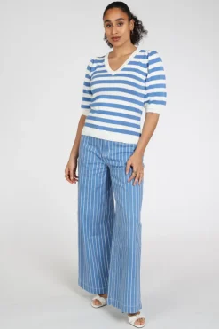 Pom Amsterdam SP9494 Pull korte mouw Blauw