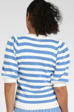 Pom Amsterdam SP9494 Pull korte mouw Blauw