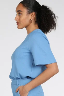 Pom Amsterdam SP9488 T-shirt korte mouw Blauw