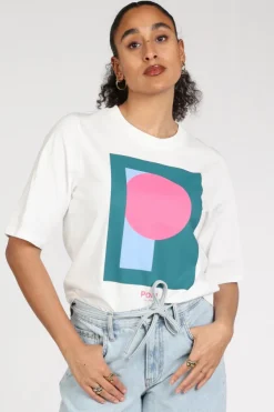Pom Amsterdam SP9626 T-shirt korte mouw Wit