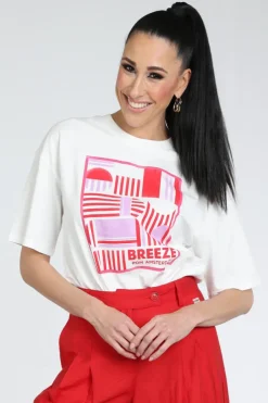 Pom Amsterdam SP9574 T-shirt korte mouw Wit