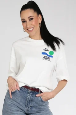 Pom Amsterdam SP9530 T-shirt korte mouw Wit