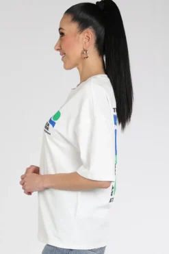 Pom Amsterdam SP9530 T-shirt korte mouw Wit