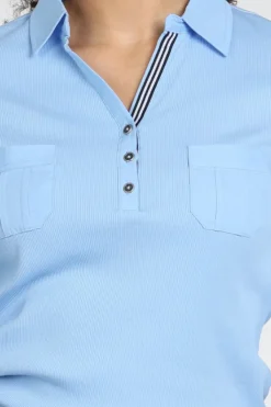 Roberto sarto 611167 Polo Licht blauw
