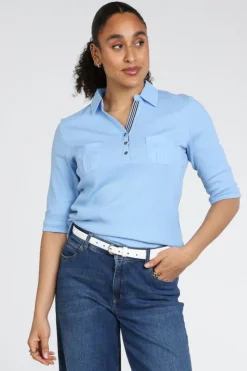 Roberto sarto 611167 Polo Licht blauw