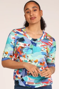 Roberto sarto 611128 T-shirt korte mouw Blauw