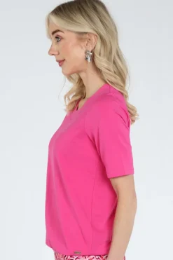 Roberto sarto 611113 T-shirt korte mouw Cyclaam