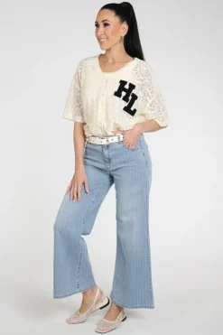 Rosner Audrey palazzo Coloured jeans Blue denim