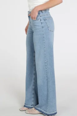 Rosner Audrey wide leg palazzo Jeans Light blue denim