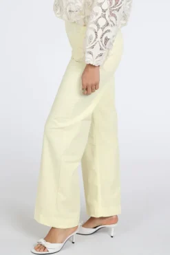 Rosner Audrey Wide Leg Pocket  Jeans Geel