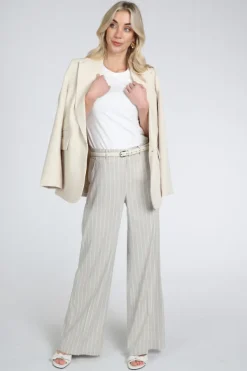 Rosner Mara Wide Leg  Broek Beige
