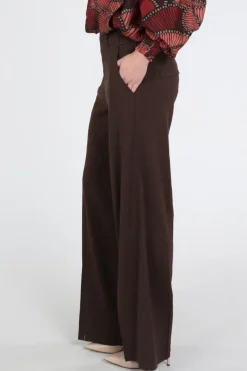 Rosner Mara Wide Leg  Broek Bruin