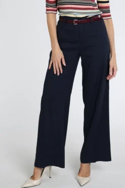 Rosner Mara Wide Leg  Broek Marine