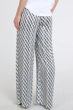 Rosner Mara Wide Leg Easy  Broek Licht blauw