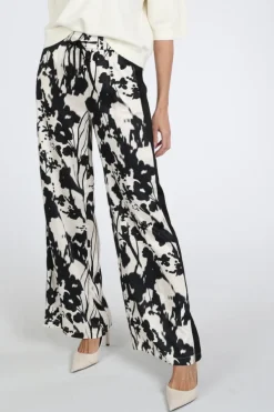 Rosner Mara Wide Leg Galon  Broek Zand