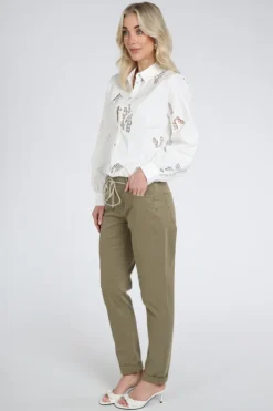 Rosner Masha Girlfriend  Jeans Olijf