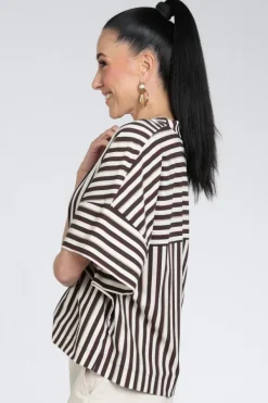 Studio Anneloes 13862 Blouse korte mouw Bruin