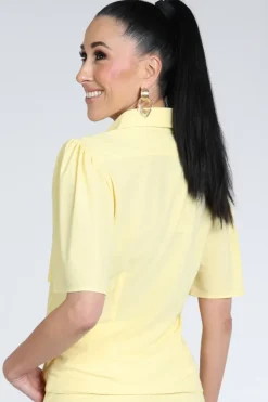 Studio Anneloes 13877 Blouse korte mouw Geel