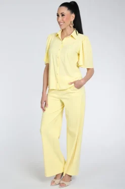 Studio Anneloes 13877 Blouse korte mouw Geel
