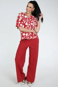 Studio Anneloes 13659 Cyra T-shirt korte mouw Rood