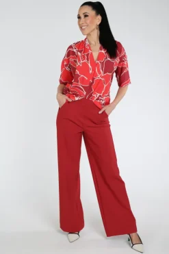 Studio Anneloes 13663 Eve Blouse korte mouw Rood