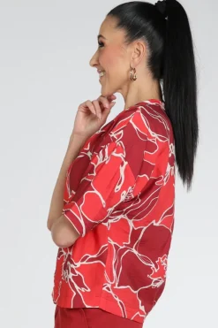 Studio Anneloes 13663 Eve Blouse korte mouw Rood