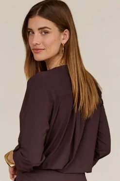 Studio Anneloes 94842 evi Blouse lange mouw Bruin