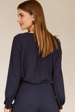 Studio Anneloes 94842 evi Blouse lange mouw Marine