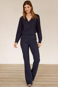 Studio Anneloes 94842 evi Blouse lange mouw Marine