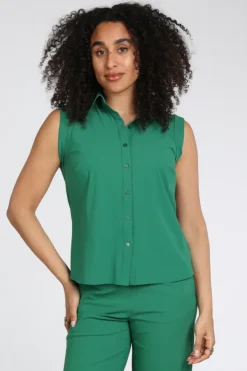 Studio Anneloes 13715 Georgie Blouse mouwloos Groen