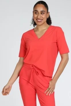 Studio Anneloes 13635 Inge T-shirt korte mouw Koraal