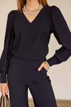 Studio Anneloes 94821 les T-shirt lange mouw Marine