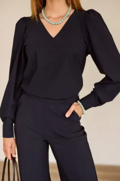 Studio Anneloes 94821 les T-shirt lange mouw Marine
