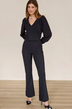 Studio Anneloes 94821 les T-shirt lange mouw Zwart
